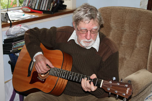 Norman Taylor me with my guitar